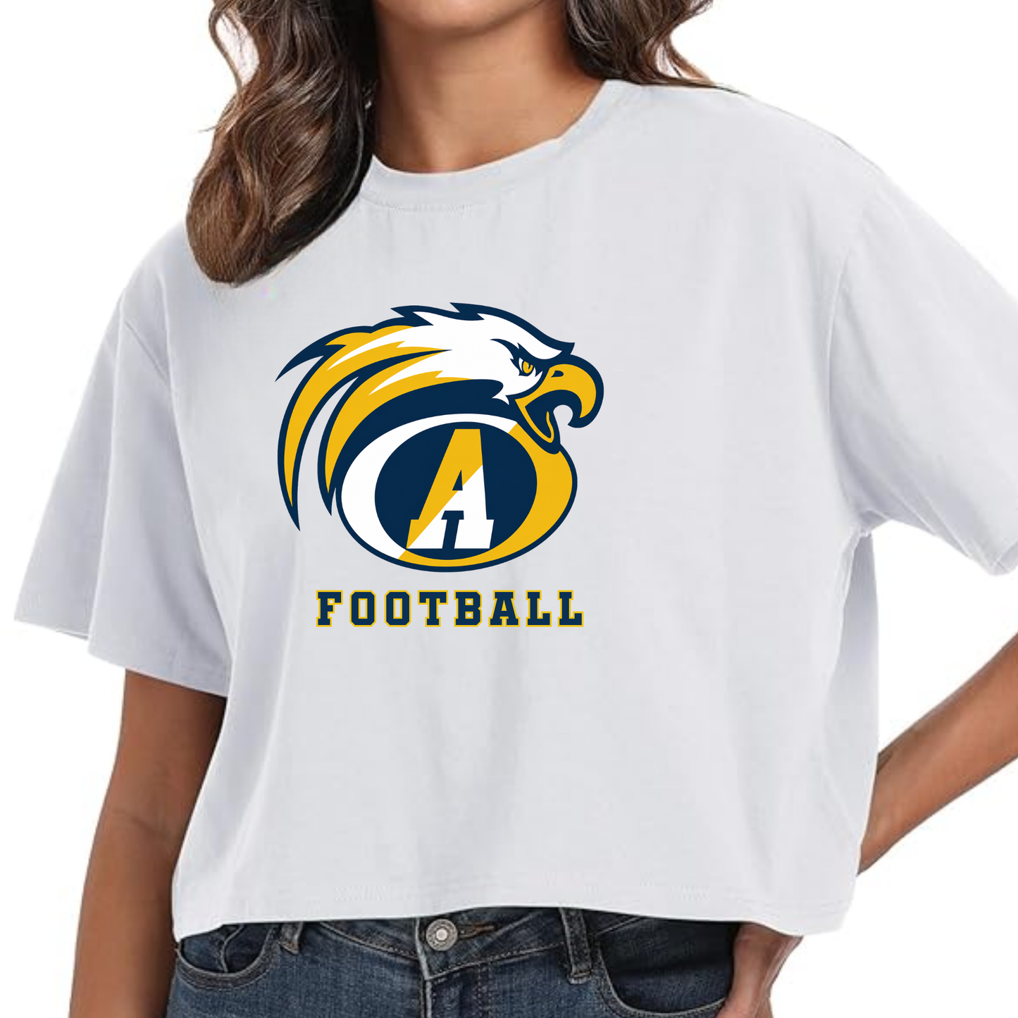 Andover Football Cropped Tee