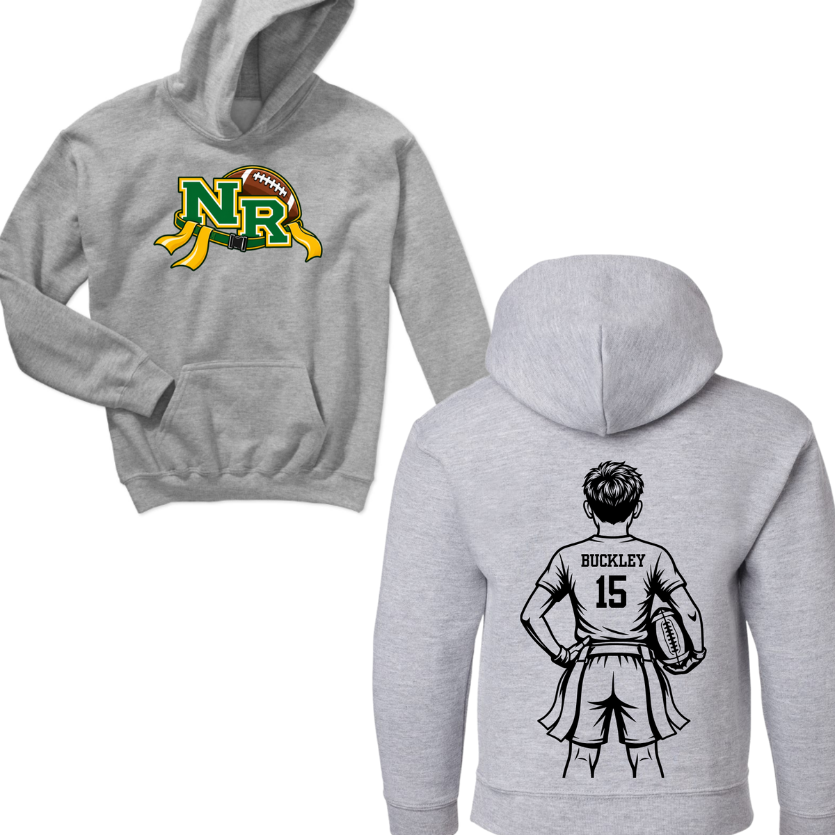 Flag Football Player Hoodie