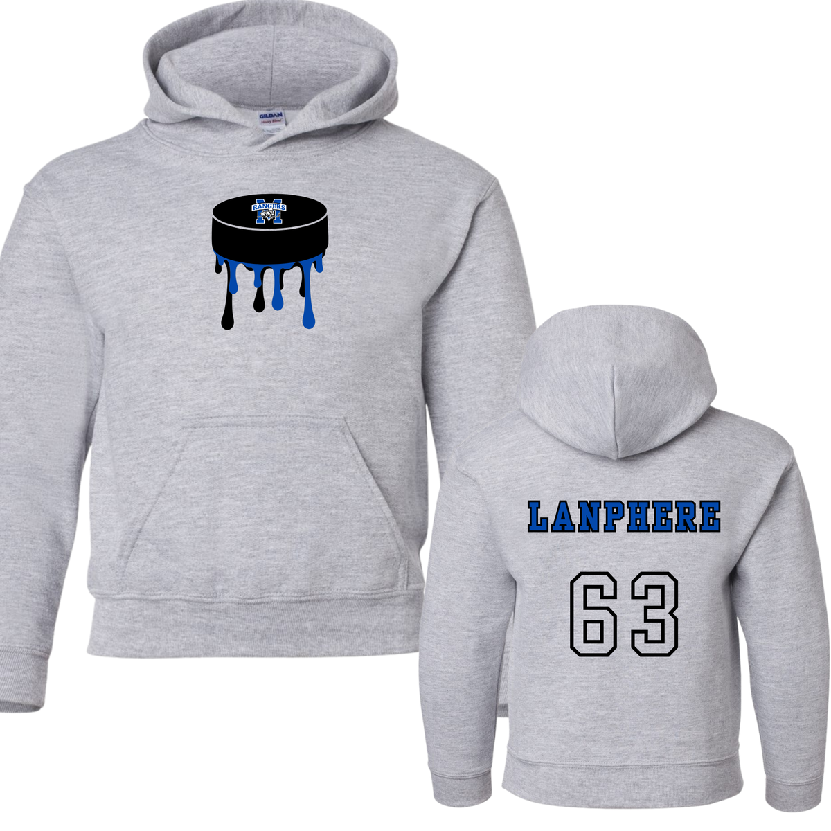 Methuen Youth Hockey Drip Puck Hoodie