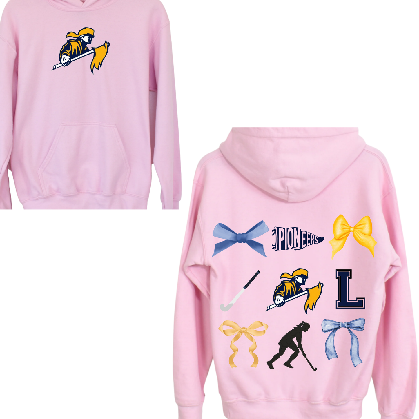 Lynnfield Field Hockey Pink Hoodie