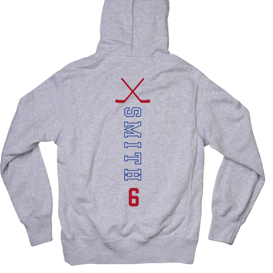 Vipers Name Hoodie- Grey