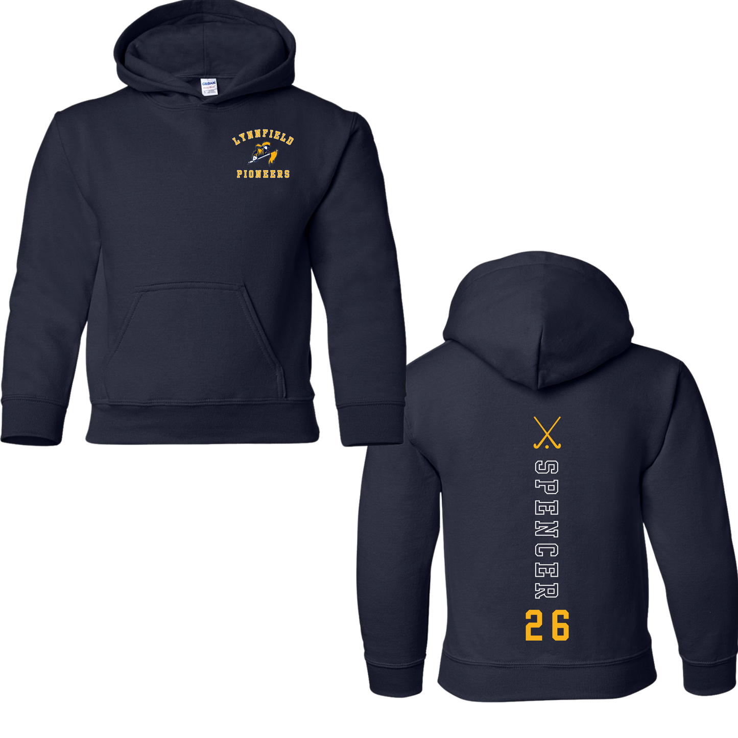 Lynnfield Field Hockey Stick & Style Hoodie