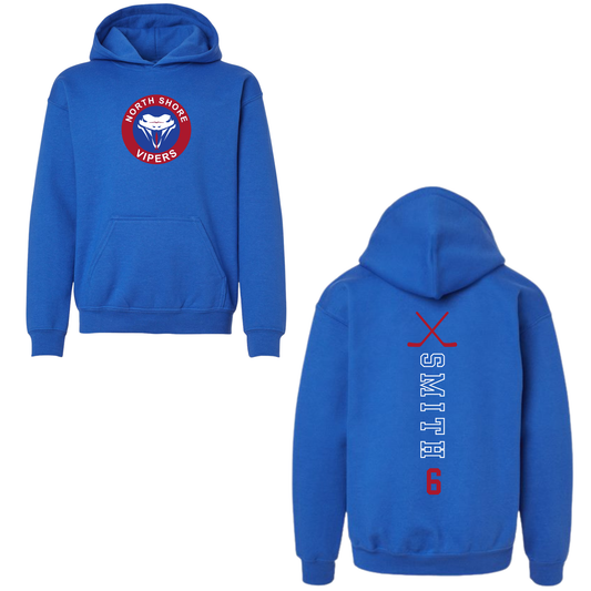 Vipers Name Hoodie- Royal