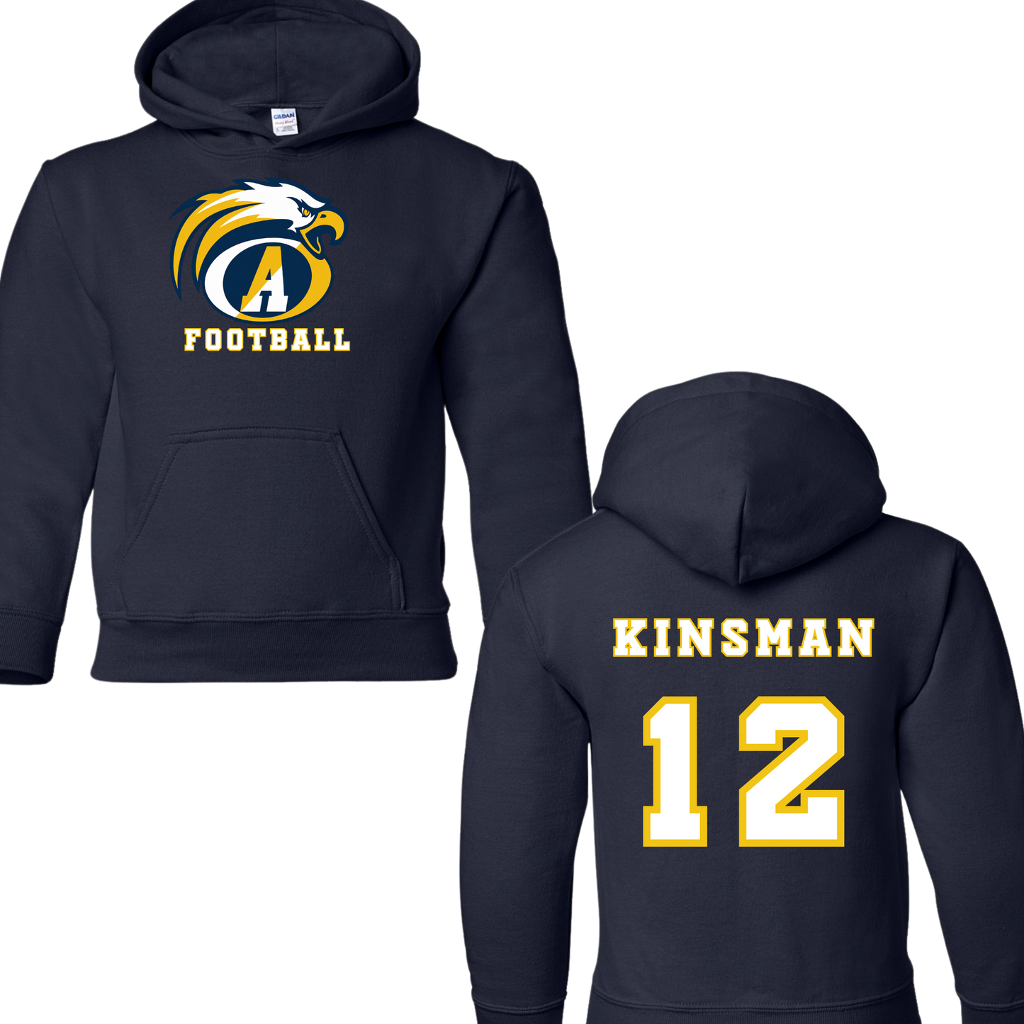 Andover Football Classic Hoodie Navy