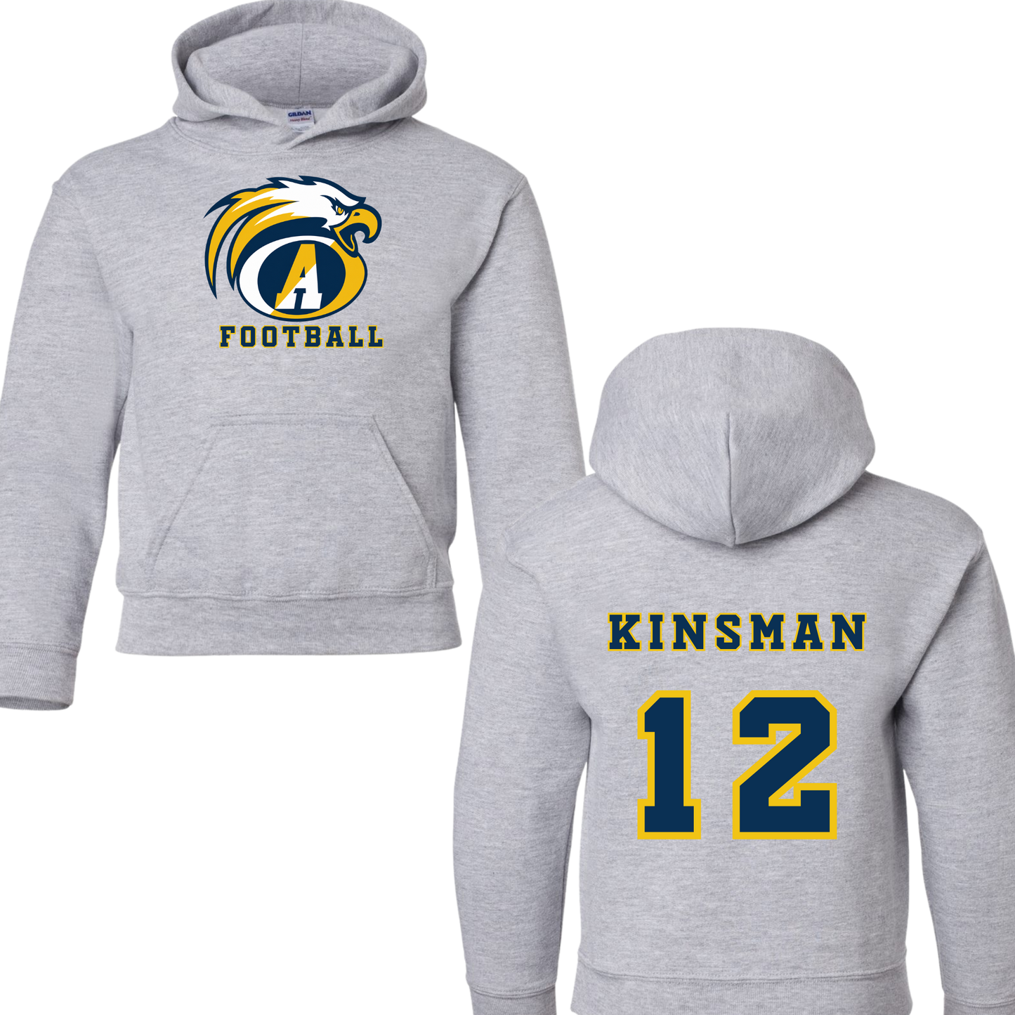 Andover Football Classic Hoodie Grey