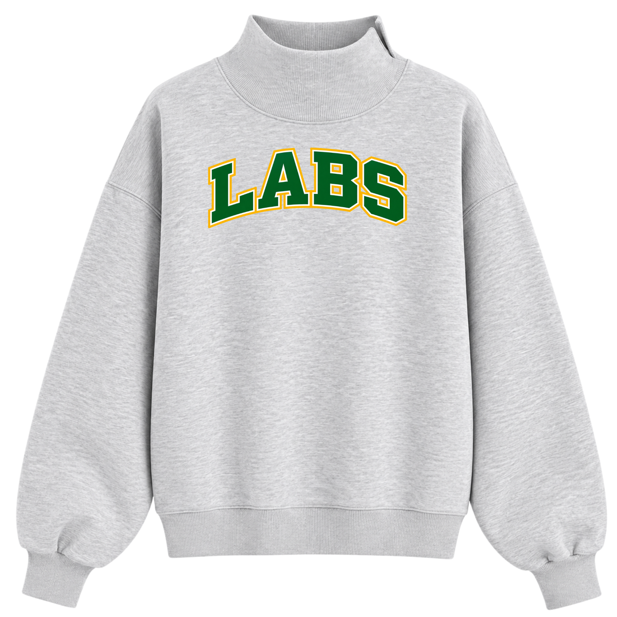 Little School Labs Grey Mockneck