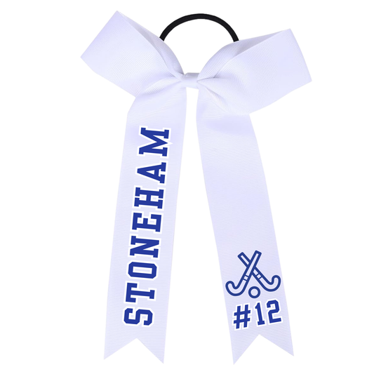 Stoneham Field Hockey Bow With Number