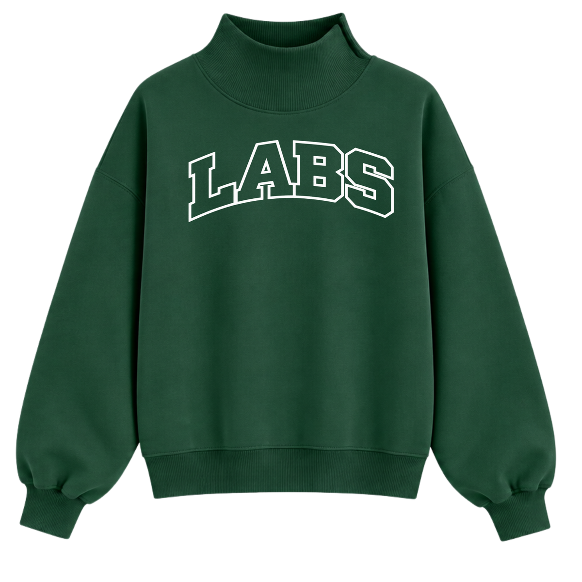 Little School Labs Green Mockneck