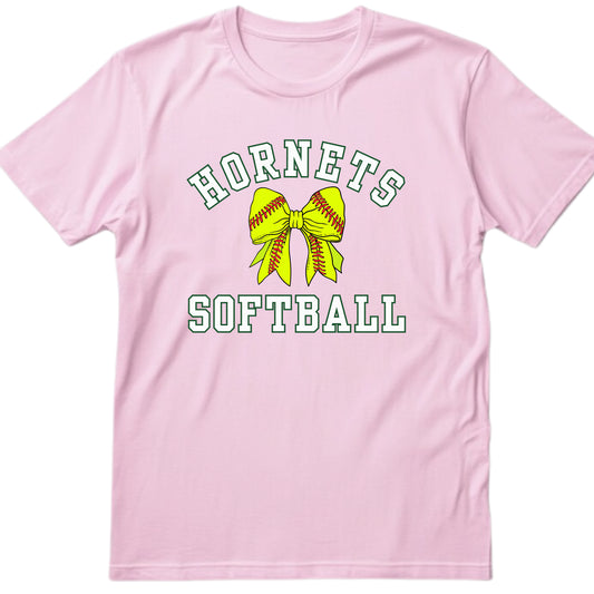 NR Softball Hornets Softball Bow Tee