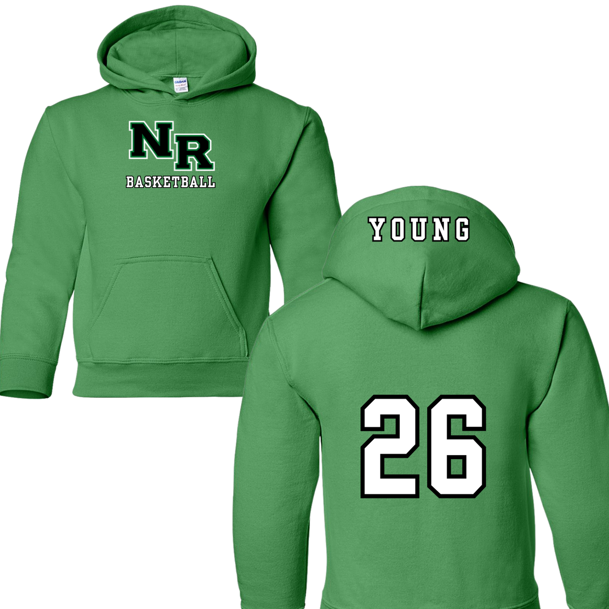 NR Basketball Hooded Name