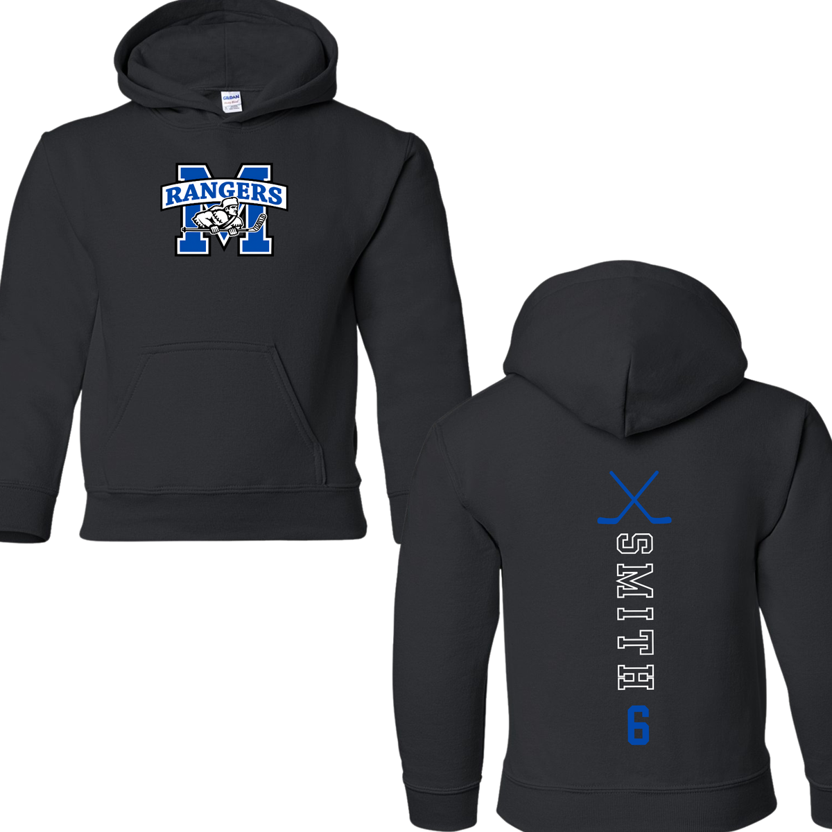 Methuen Youth Hockey Name Back Hoodie