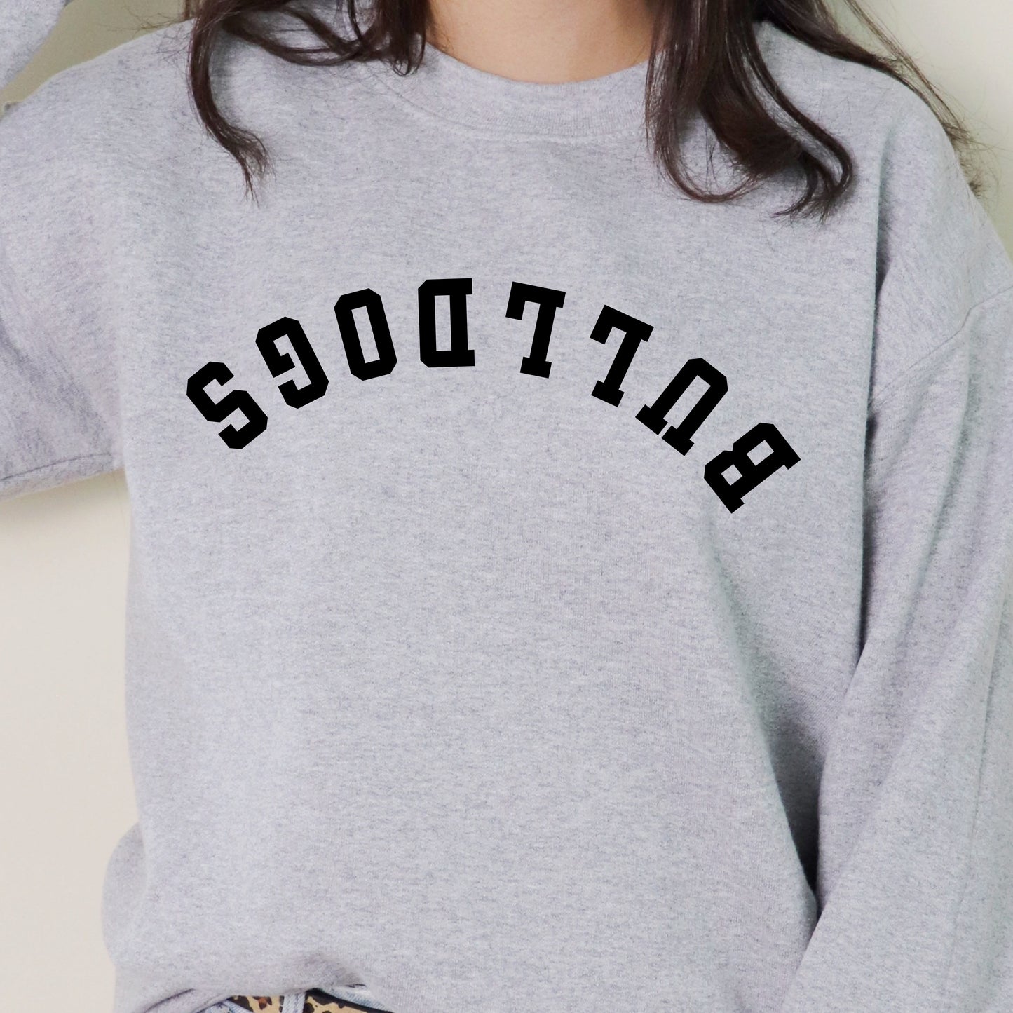 Batch School Upside Down BULLDOGS Crewneck