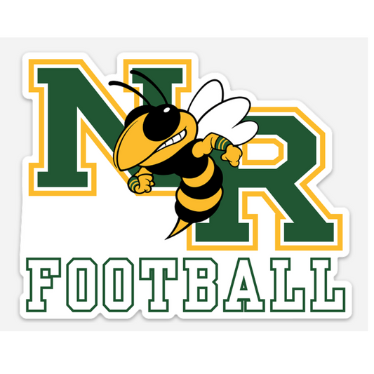 NR HS Football Car Magnet