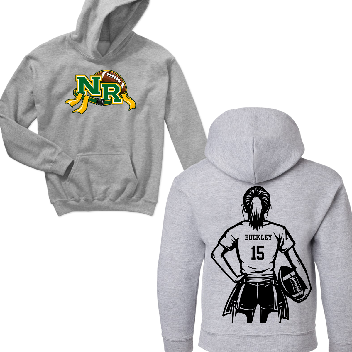 Flag Football Player Hoodie