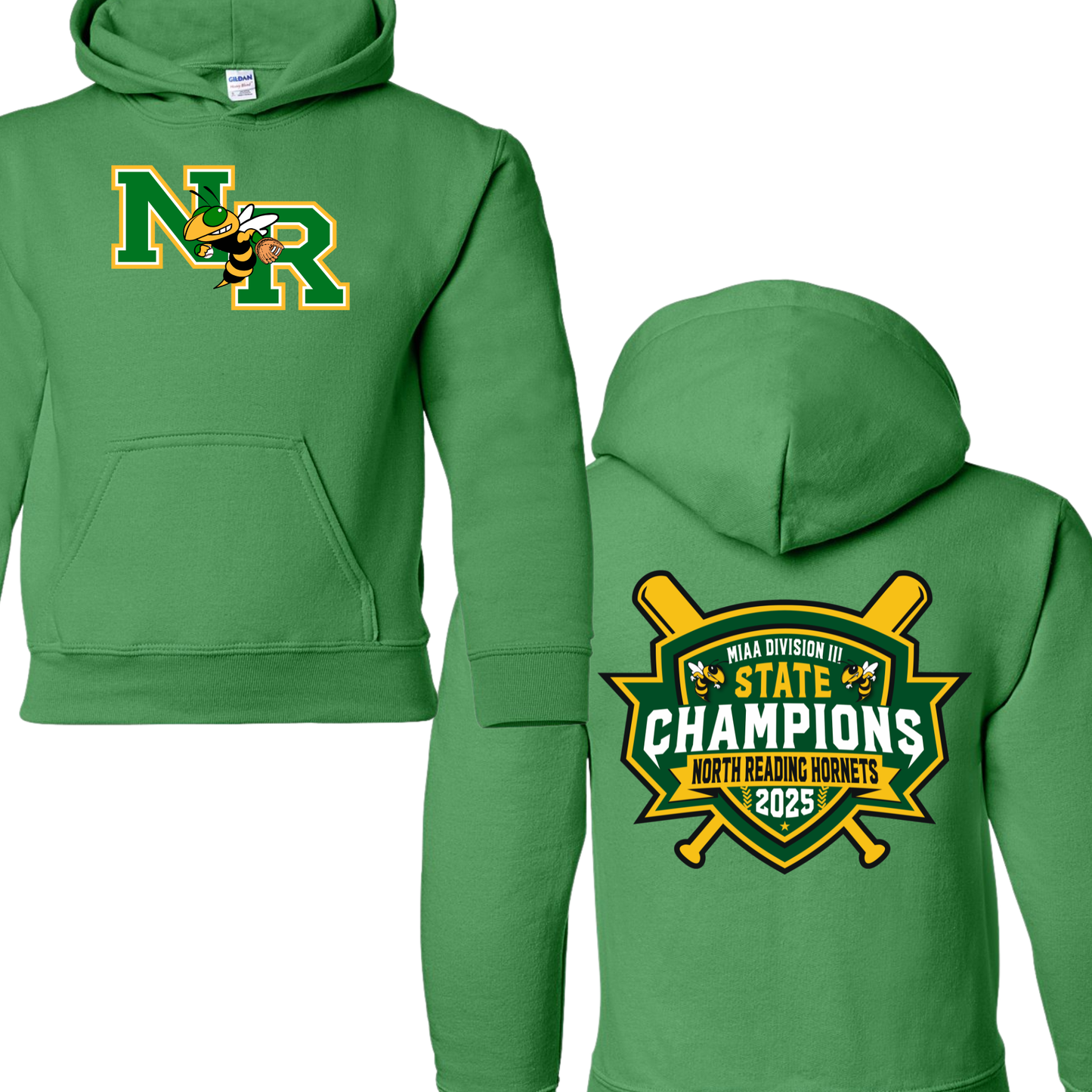 NR High Baseball State Champ Hoodie-NR Logo