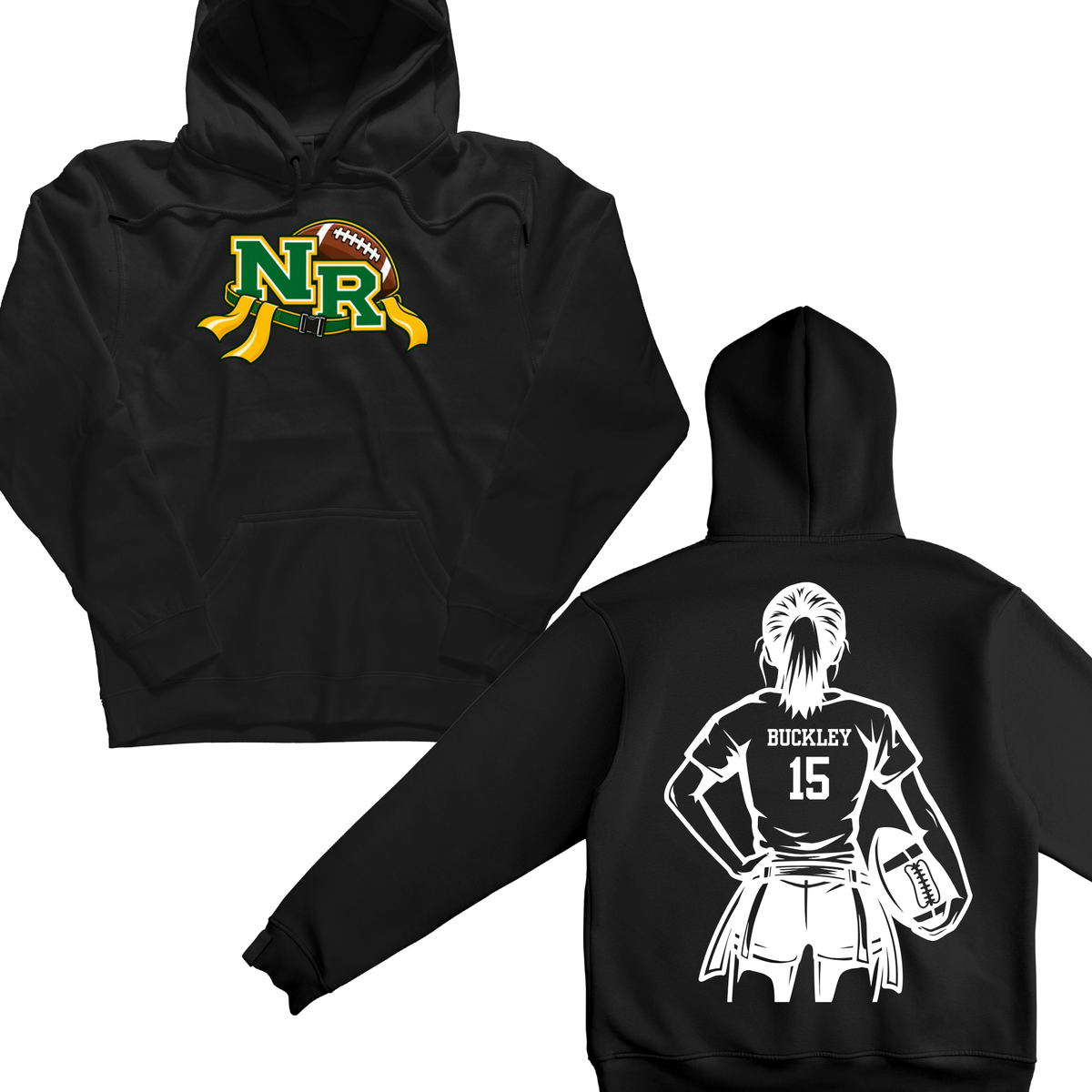 Flag Football Player Hoodie