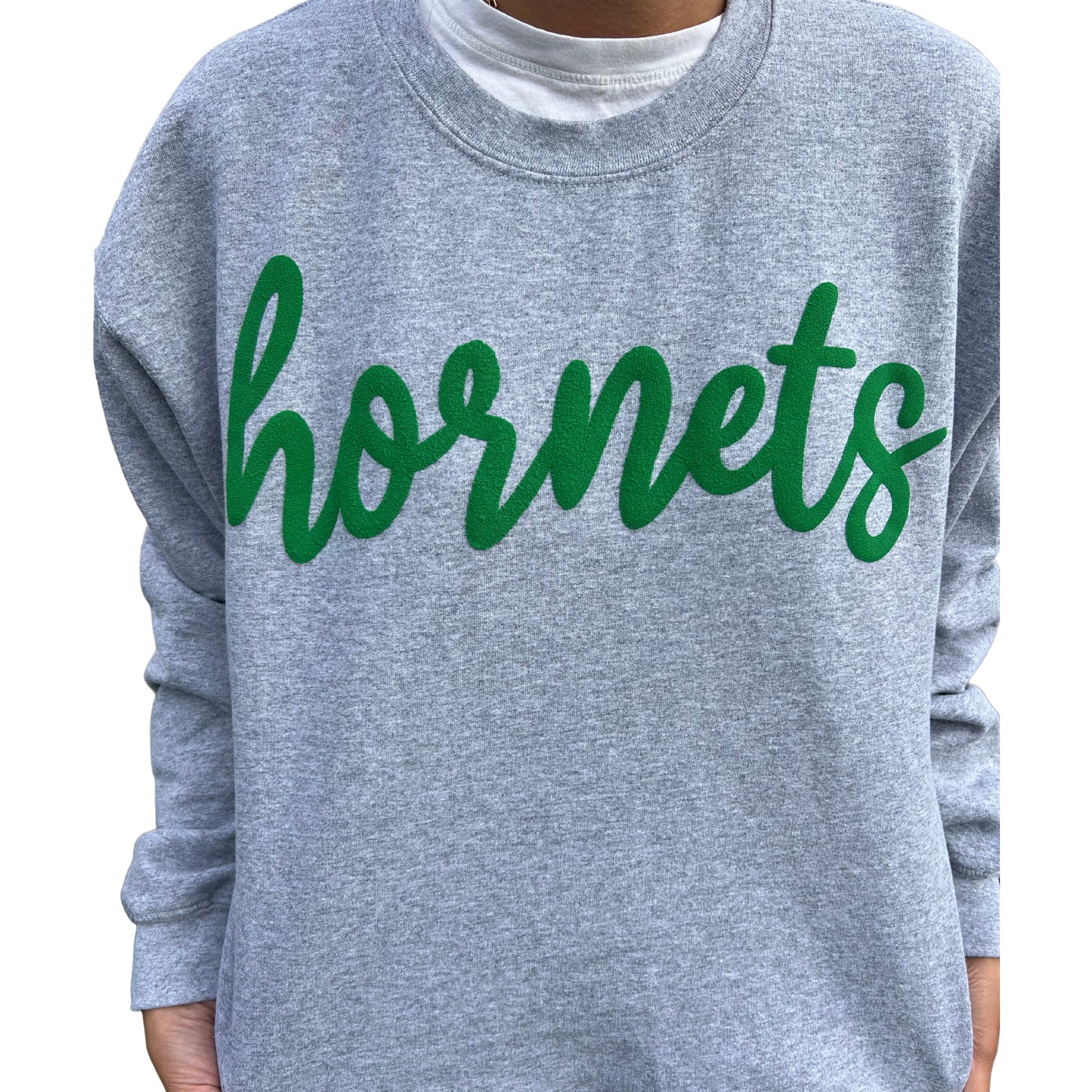 NR Hornets Puff Letting Crew Neck