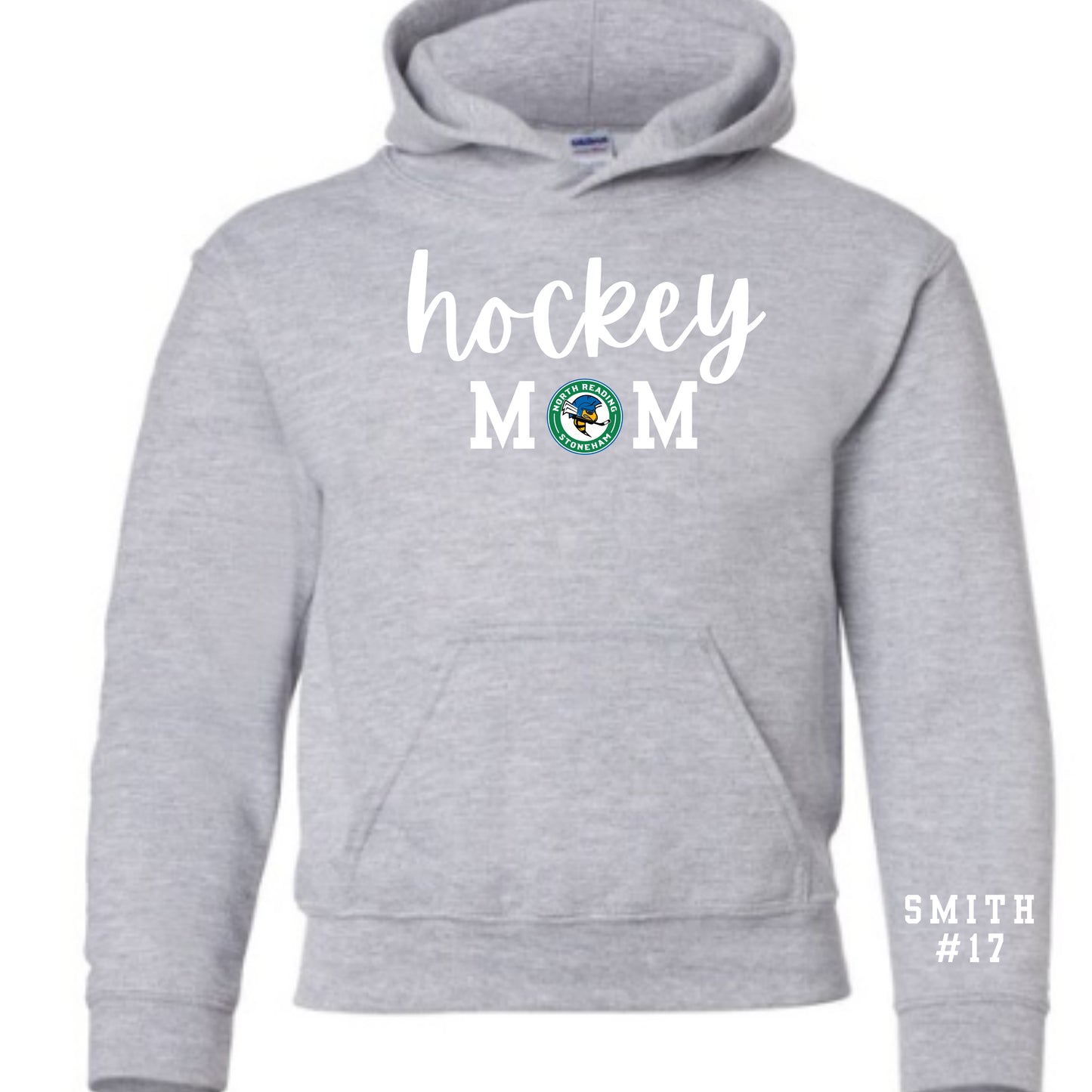 NR/Stoneham Youth Hockey - Hockey Mom Grey Hoodie