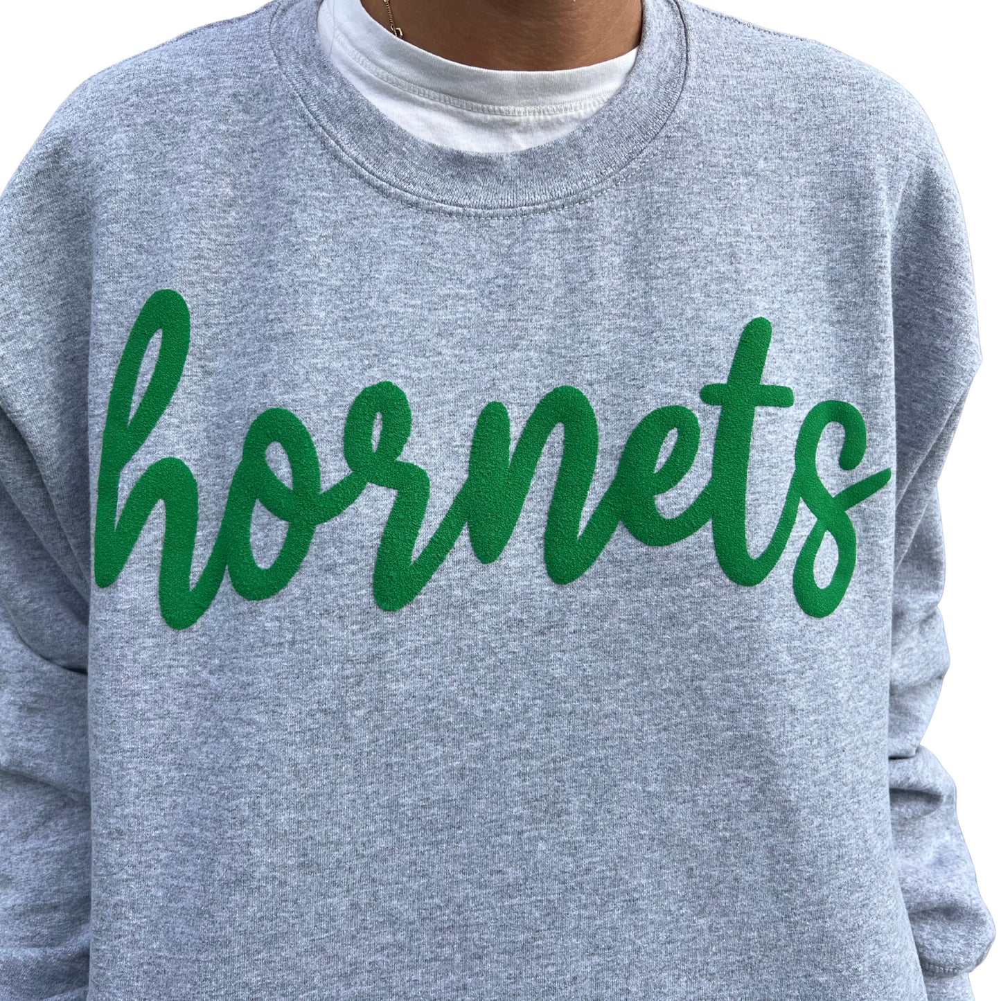 NR Hornets Puff Letting Crew Neck