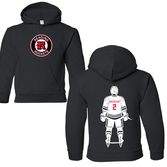 Reading Hockey Player Hoodie