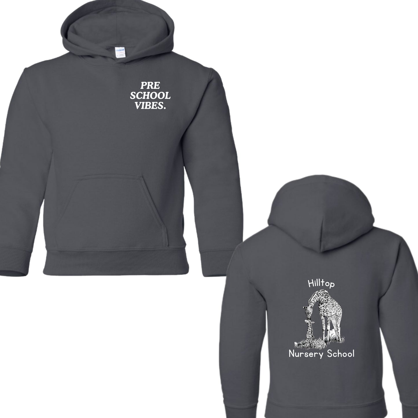 Hilltop Pre School Hoodie Grey
