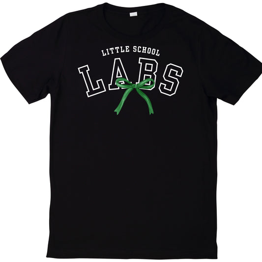 Little School Labs Green Bow Tee