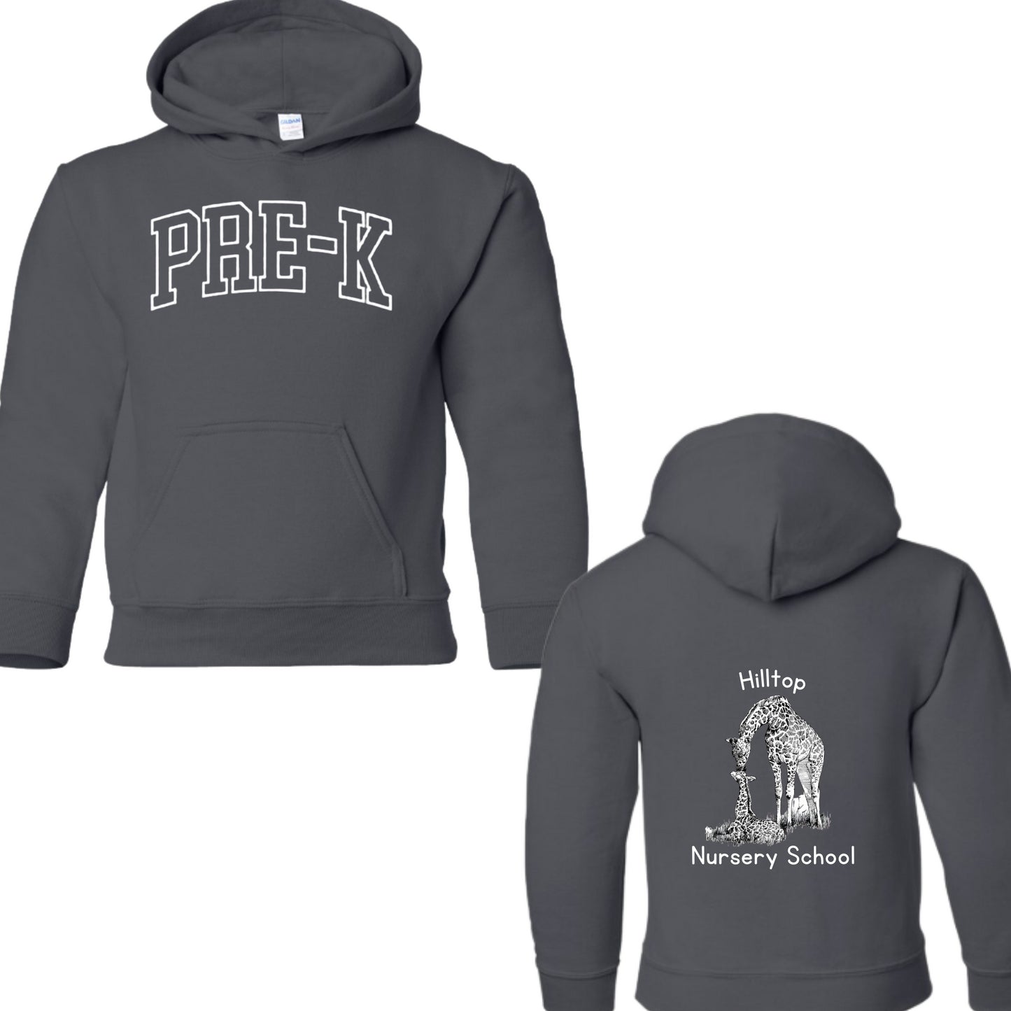 Hilltop Pre K Hoodie Grey
