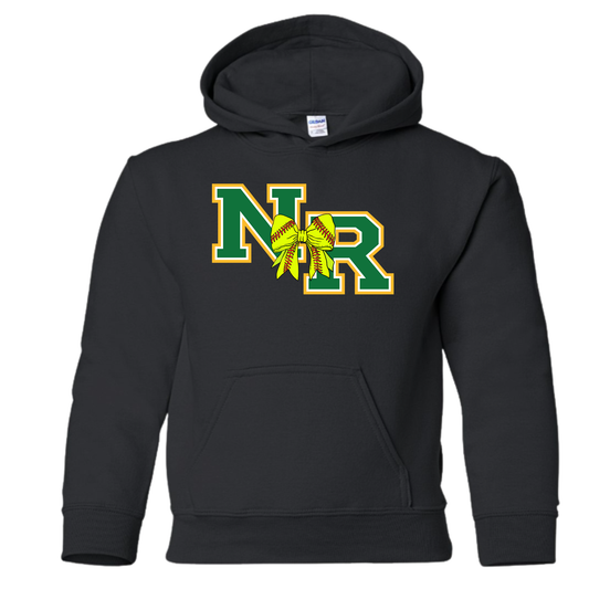 NR Softball Logo Bow Hoodie